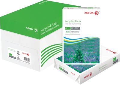 Xerox Kopierpapier Recycled Pure+, DIN A4, Grammatur 80 g/m², CIE 135 / ISO 100, 5 x 500 Blatt