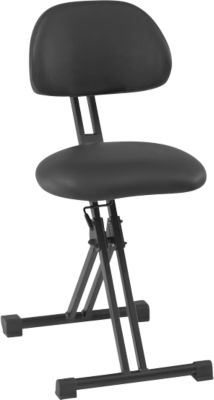 XXL-Stehhilfe meychair Futura Light AF-SR-11193, mit Aufstiegshilfe, höhenverstellbar, bis 250 kg, Stahl & Kunstleder, desinfektionsmittelbeständig, schwarz
