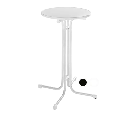 Stehtisch Quickstep ohne Sonnenschirmöffnung, desinfektionsmittelbeständig, Ø 700 mm