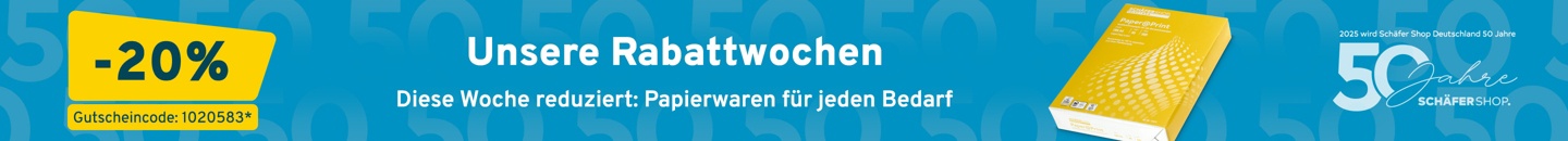 Papierwaren 20% reduziert