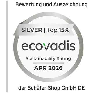 Ecovadis Substainability Rating APR 2026 Silver Top 15 Prozent