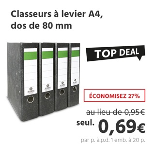Classeurs à levier A4