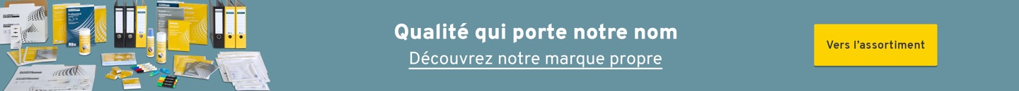 Qualit&eacute; qui porte notre nom. D&eacute;couvrez notre marque propre. Vers l&rsquo;assortiment