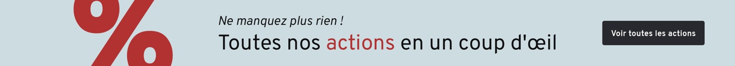 Ne manquez plus rien ! Toutes nos actions en un coup d'œil. Voir toutes les actions