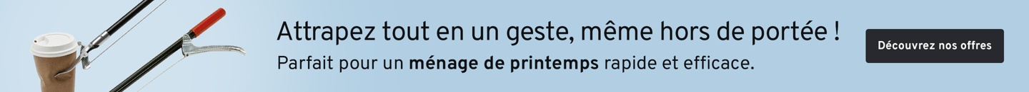 Pince à déchets Greifboy + Tekst: Attrapez tout en un geste, même hors de portée!