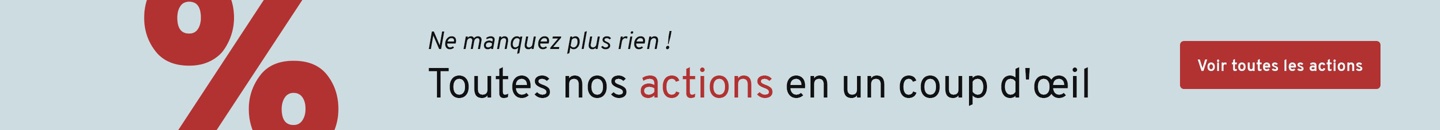 Ne manquez plus rien ! Toutes nos actions en un coup d'œil. Voir toutes les actions