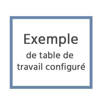 Exemple de table d’atelier personnalisée
