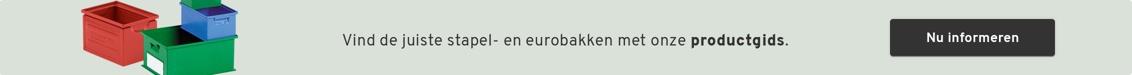Vind de juiste stapel - en eurobakken met onze productgids