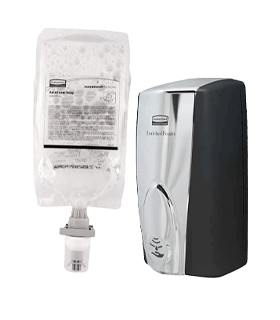 Voordeelset: automatische zeep- en desinfectiedispenser Rubbermaid AutoFoam