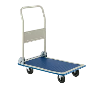 Plateauwagen AM80, met inklapbare duwbeugel, draagvermogen 80 kg, L 725 x B 465 x H 810 mm
