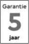 5 jaar garantie