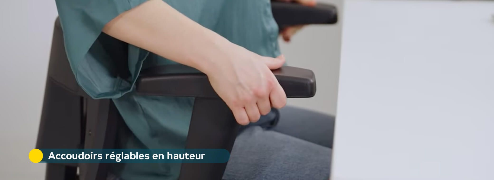 Accoudoirs à hauteur ajustable