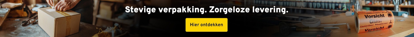 Stevige verpakking. Zorgeloze levering. Hier ontdekken