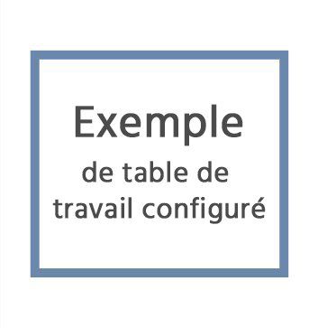 Exemple de table d’atelier personnalisée