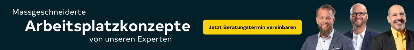 Massgeschneiderte Arbeitsplatzkonzepte von unseren Experten