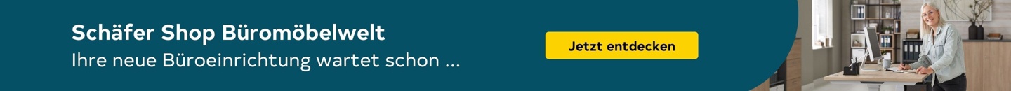 Ein modernes Büromöbelprogramm, das Funktionalität und Ästhetik vereint, mit verschiedenen Schreibtischen, Stühlen und Regalen.