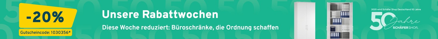 20% Rabatt auf die Kategorie Schränke