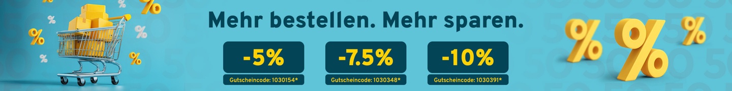 Mehr bestellen. Mehr sparen.