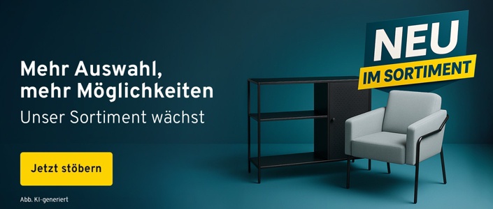 Mehr Auswahl, mehr Möglichkeiten. Unser Sortiment wächst