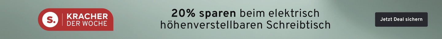 Kracher der Woche Schreibtisch, Rechteck, elektrisch höhenverstellbar