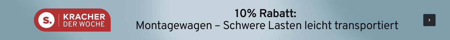 Kracher der Woche Montagewagen, 2 Etagenböden, für bis zu 600 kg, Ladefläche L 1000 x B 700 mm, Stahl