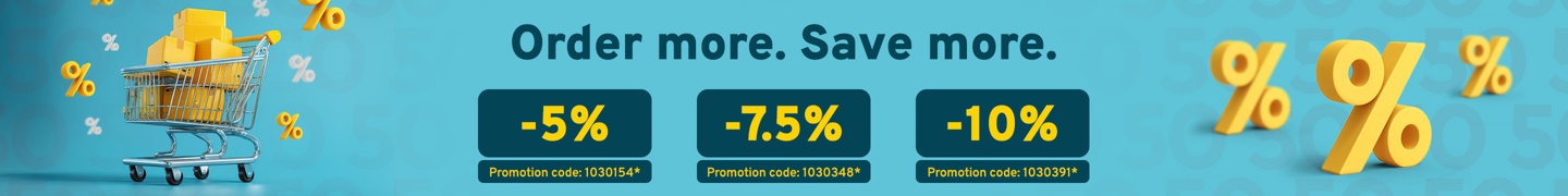 Order more. Save more.