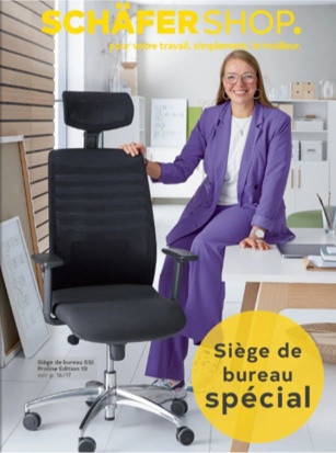 Catalogue en ligne de Schäfer Shop Suisse - Découvrez notre vaste gamme de sièges de bureau. Feuilletez les pages interactives avec des détails pratiques sur les produits et des idées d'aménagement inspirantes.