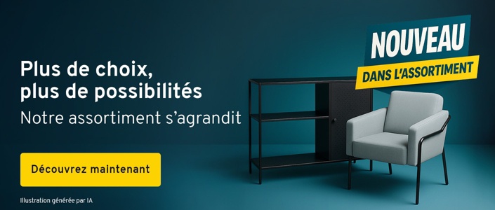Plus de choix, plus de possibilités. Notre assortiment s’agrandit.