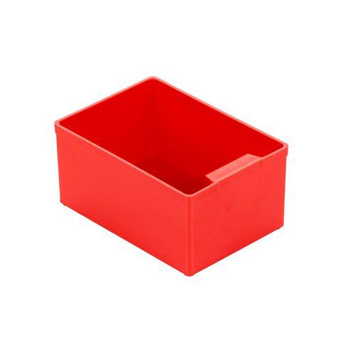 Bac encastrable en plastique rouge