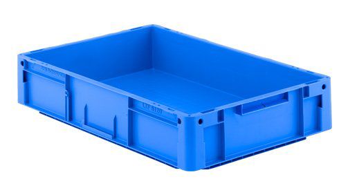Conteneur fixe, de transport et d'entreposage en polypropylène bleu