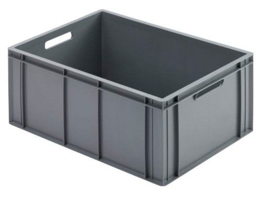 Bac pliant aux dimensions Euro en plastique gris