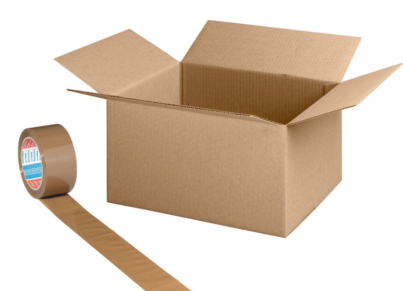 Karton und Klebeband zum Verpacken