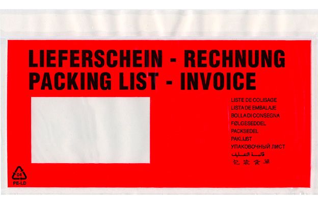 Dokumententasche für Lieferscheine