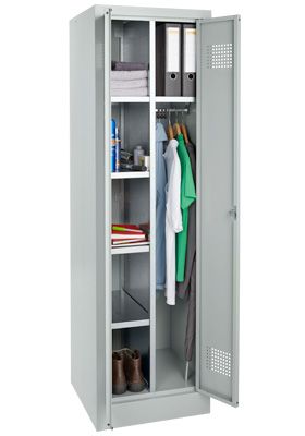 Garderobenschrank MSG 18505i, Stahl, Drehriegelverschluss, B 530 x T 500 x H 1800 mm