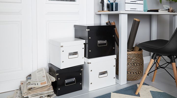 Bakken voor orde en archivering in Homeoffice