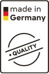 Hinweis auf die Herstellung in Deutschland