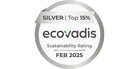 Ecovadis Silver 2025 Zertifikat für Nachhaltigkeit