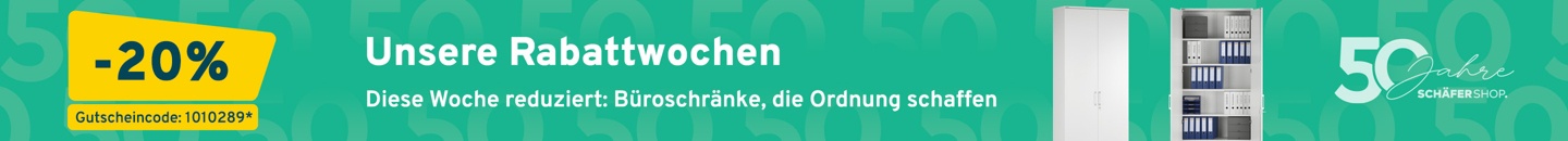 Jubiläumsrabatt 20% auf Schränke