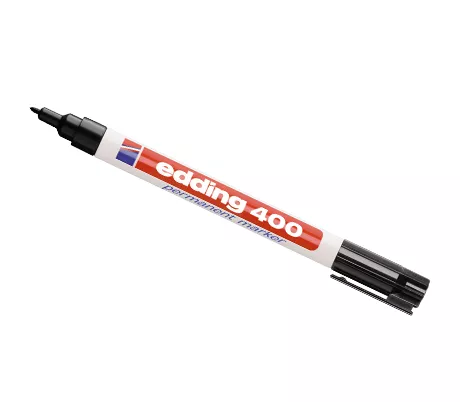 Marker edding 400, feine Spitze, schwarz, 10 Stück