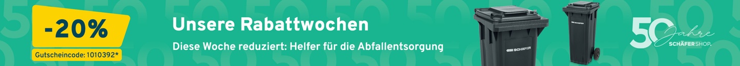 20% auf Abfallentsorgung