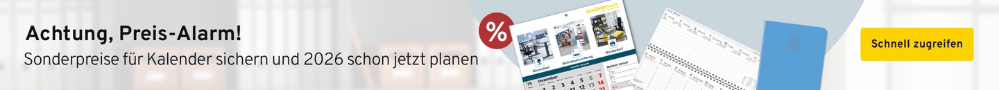 Sonderpreise für Kalender sichern und 2026 schon jetzt planen