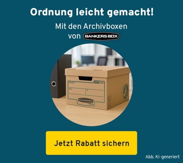 20% auf Bankers Box Archivschachteln