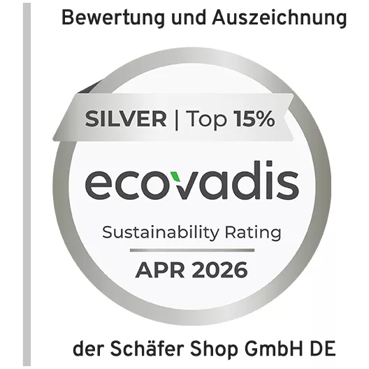 Ecovadis Substainability Rating April 2026 Silver Top 15 Prozent