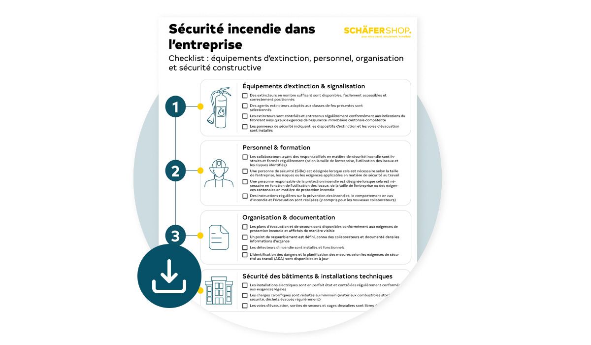 Liste de contrôle incendie