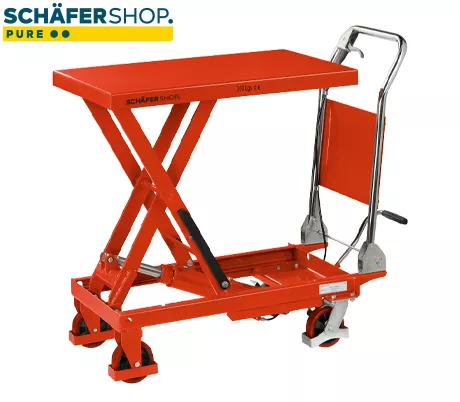 Schäfer Shop Pure Carro elevador de tijera , capacidad de carga 150 kg