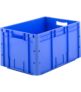 Euro Box Serie LTF 6320, aus PP, Inhalt 62,7 L, Durchfassgriff, blau