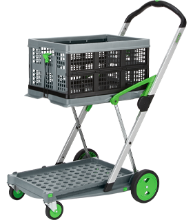 Klappmobil CLAX® inkl. Klappbox, 46 l, grau/grün