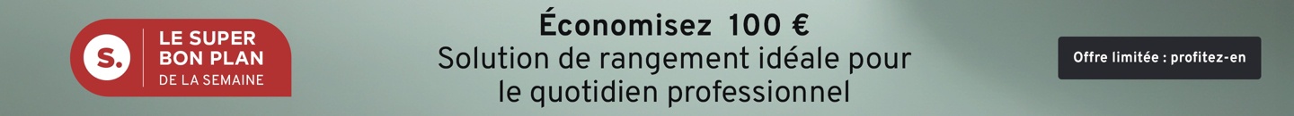 Le super bon plan de la semaine. Tekst:ORDO: Ein Regal. Viele Möglichkeiten.