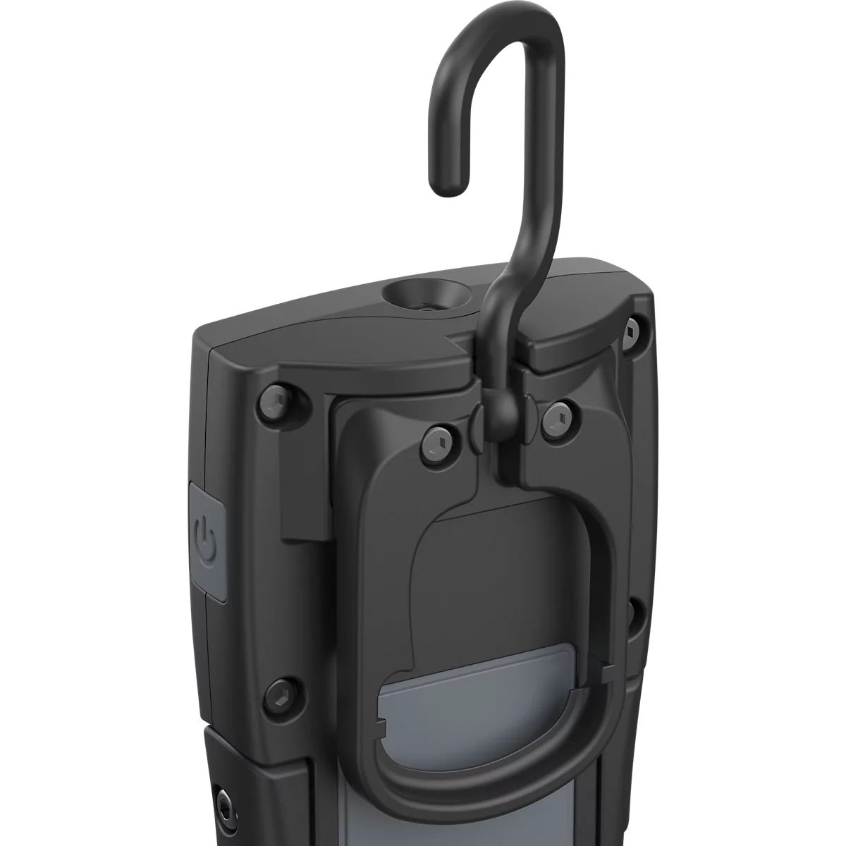 ANSMANN WL400R Slim LED-werklamp, 400 lumen, IP65, schokbestendig, Li-Po accu, magnetische voet, riemclip, zwart