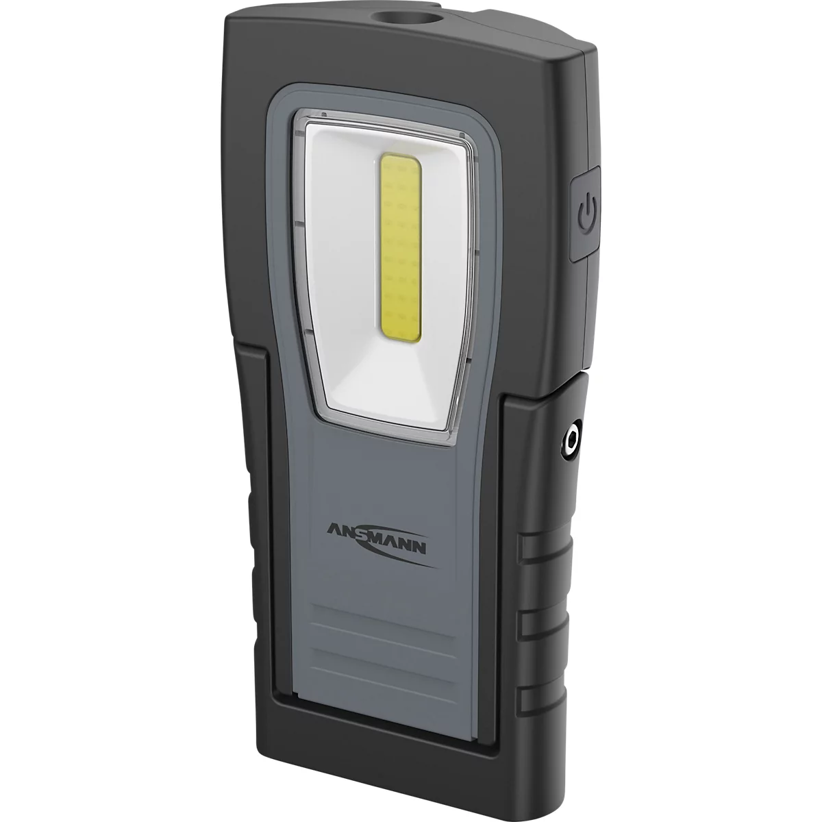  ANSMANN WL400R Slim LED-werklamp, 400 lumen, IP65, schokbestendig, Li-Po accu, magnetische voet, riemclip, zwart